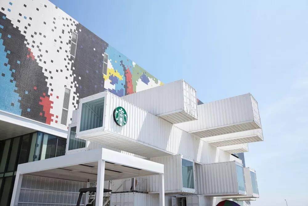 梅州由隈研吾设计，星巴克在台湾的首家集装箱门店！
